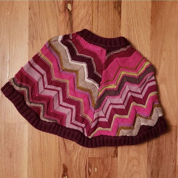 Missoni Purple Zig Zag Sweater Cape - Picture 6 of 6